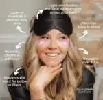 Shimmery Pink Reusable Under Eye Patches - Image 2