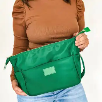 Green Cosmetic Bum Bag