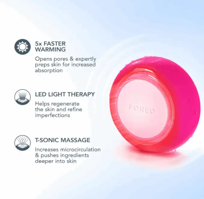 FOREO UFO Mini Pearl Pink | Smart Mask Treatment Device for Radiant Skin - Image 3