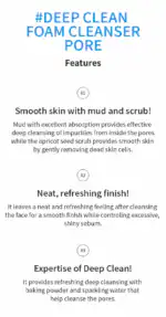 A'PIEU Deep Clean Foam Cleanser Pore 130ml - Image 2