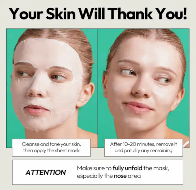 LAPCOS Cica Sheet Mask | Soothing & Calming Care for Sensitive Skin - Image 5