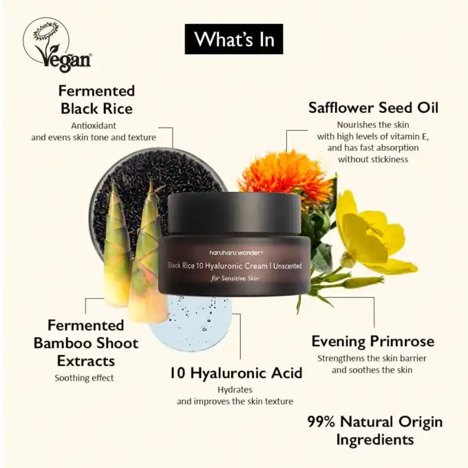 Haruharu Wonder Black Rice 10 Hyaluronic Cream - Image 4