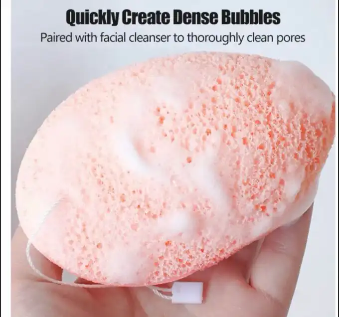 Facial Cleansing Sponge Puff | Reusable Care for Clean Skin - Image 3