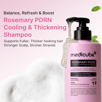 Medicube Rosemary PDRN Thickening Shampoo with Product Texture Seen