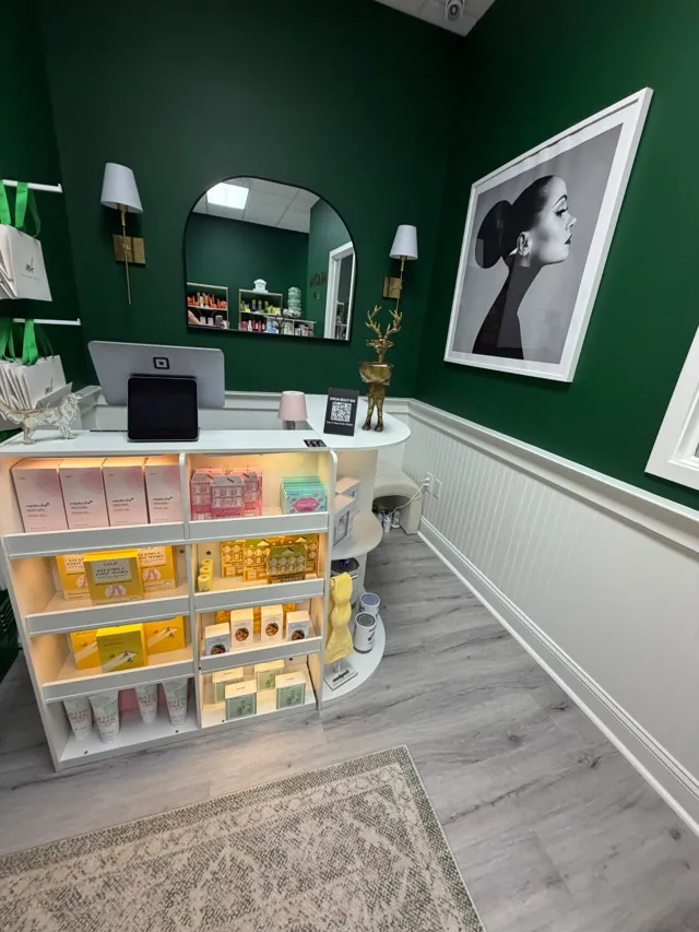Korean Beauty Bar store interior in Morehead City, North Carolina